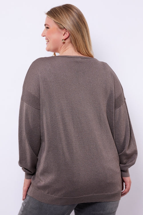 Kirsten knit pullover - Bronze & Sand