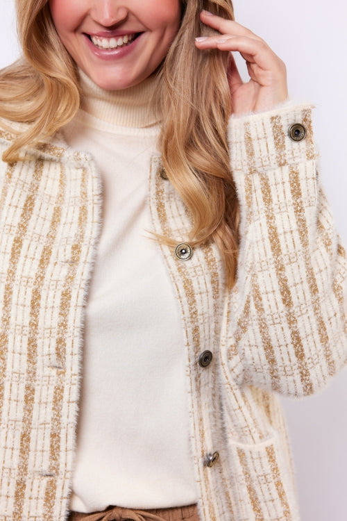 Melany knit cardigan - Wool white