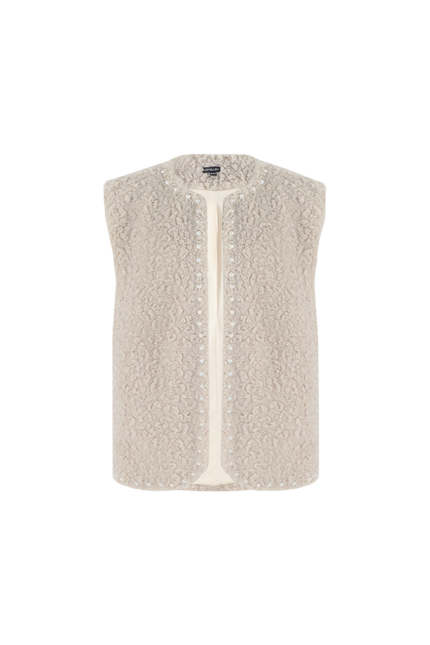 Alana gilet - Black & Sand