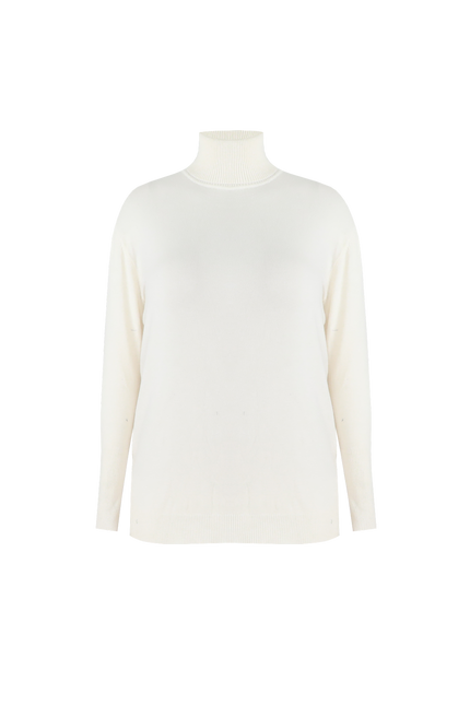 Amira knit pullover - Black | Bronze | Wool white