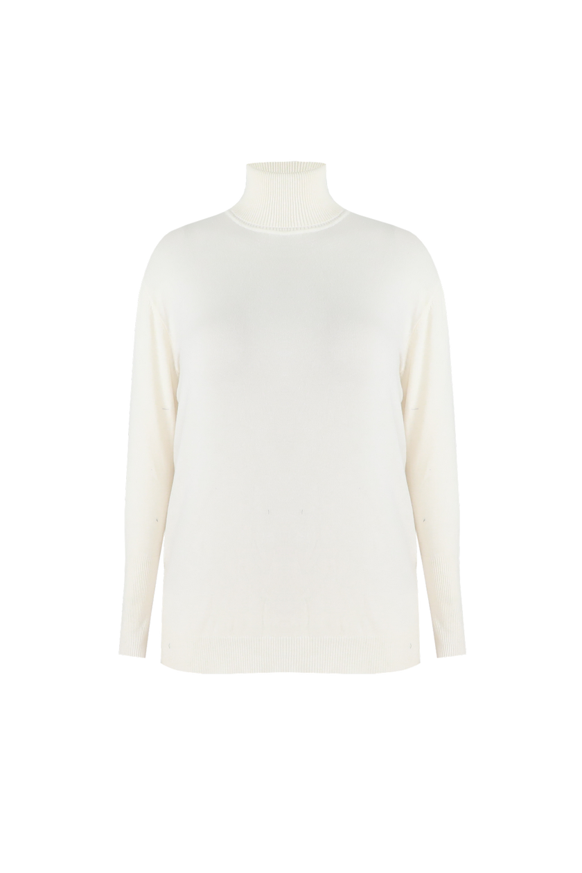 Amira knit pullover - Black | Bronze | Wool white