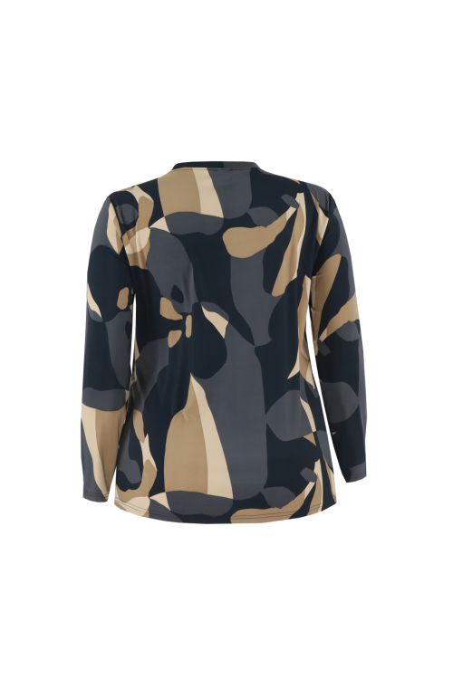 Callie top - Black/Khaki