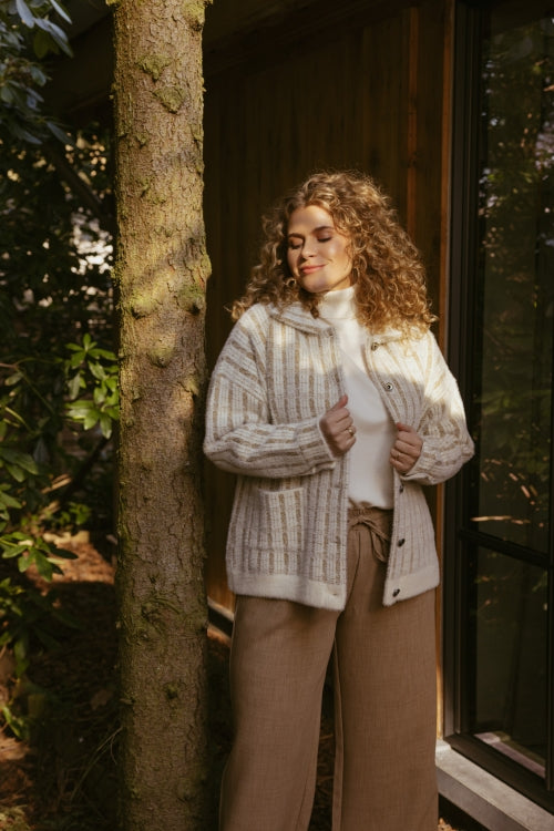 Melany knit cardigan - Wool white