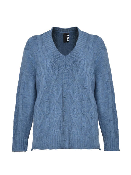 Blauwe knit jumper - Mat Fashion