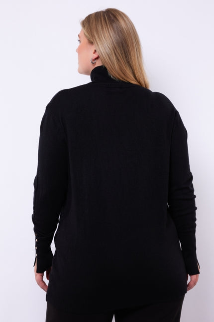 Amira knit pullover - Black | Bronze | Wool white