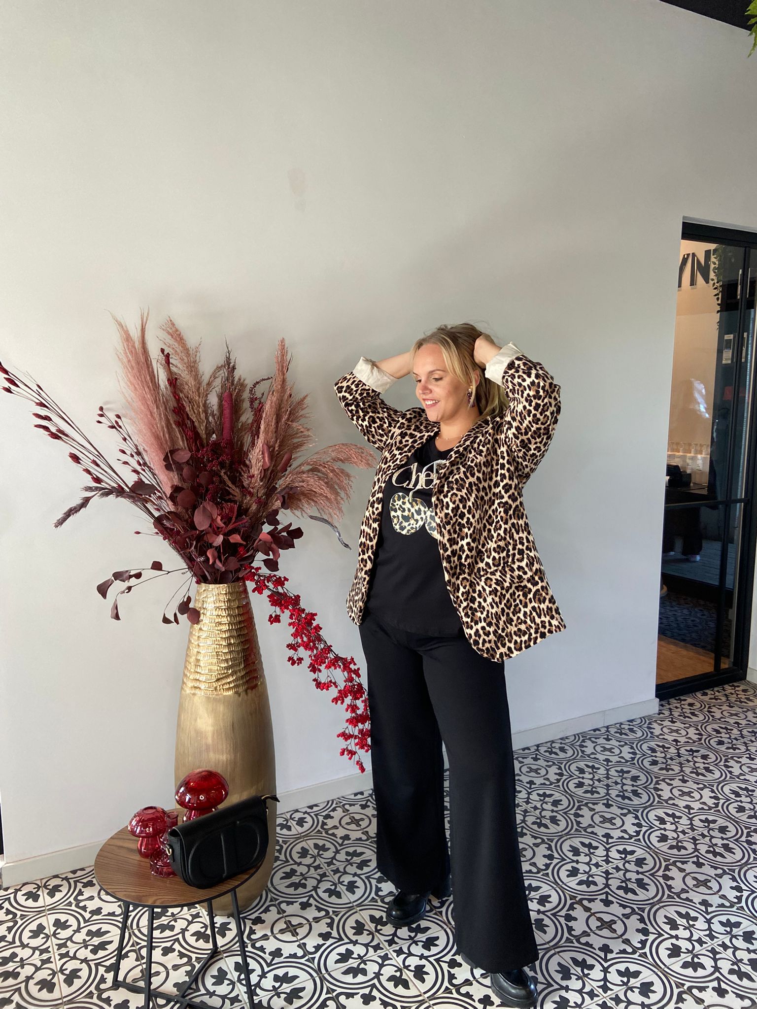 Blazer met print
